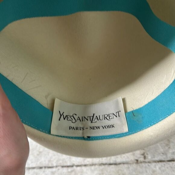 Vintage 70s/80s YSL Yves Saint Laurent Jeweled Fedora main image 11